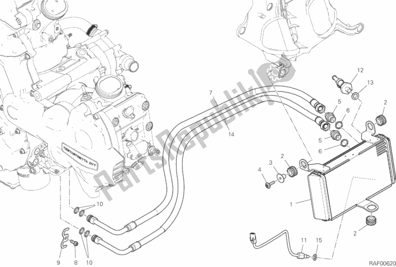 Todas las partes para Enfriador De Aceite de Ducati Multistrada 1260 S ABS 2018